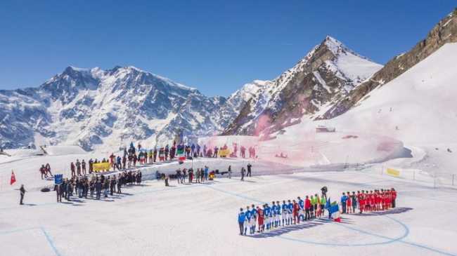 2 2019 partita sulla neve al monte moro per promuovere euro2020