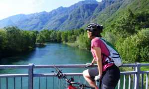Passerella di Ornavasso. Ciclovia del Toce foto di Alessandro Pirocchi