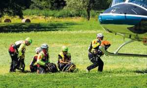elicottero soccorso salita