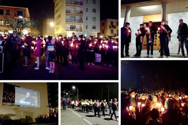 fiaccolata ucraina villadossola