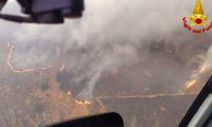 incendio monteossolano elicottero