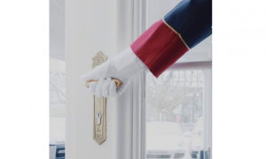 mano cameriere porta alberg