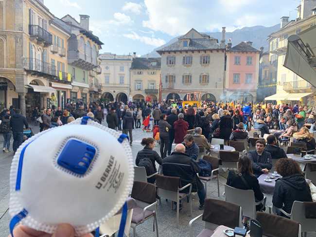 maschera coronavrius carnevale