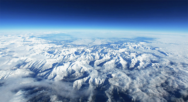 montagne neve cielo spazio vista terra