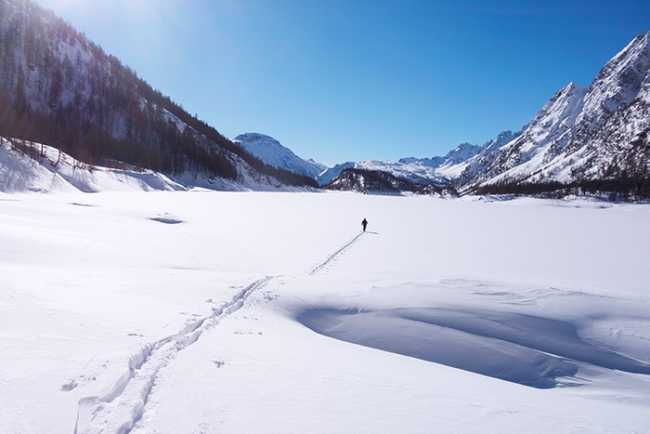 neve solitudine Lago di Codelago Devero