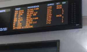 treni sciopero tabellone mar 18