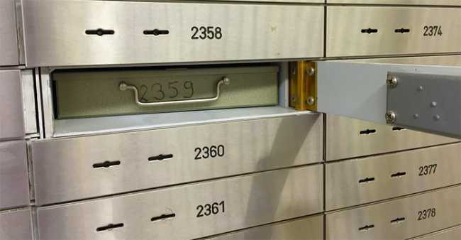 banca cassetta di sicurezza