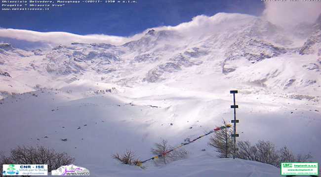 ghiacciaio belvedere webcam meteolivevco