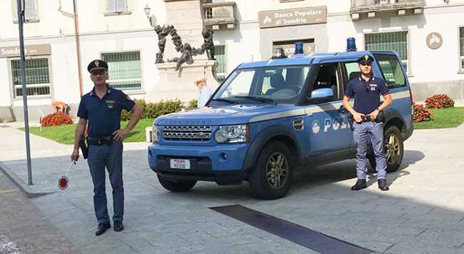 polizia jeep paletta domo