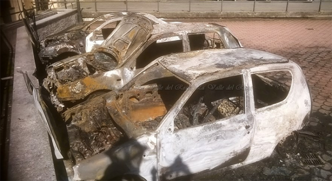 incendio auto calasca giorno