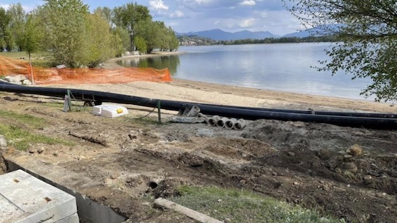 lavori spiaggia arona