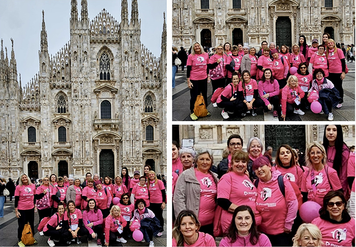 Nutrita partecipazione dal Vco per la PittaRosso Pink Parade dell'Istituto Veronesi